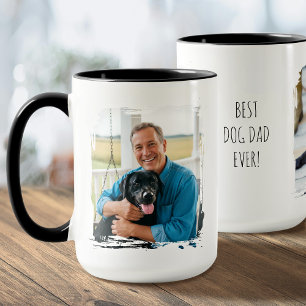 Vater-Tag Best Dog Dad Ever Individuelles Foto Mod Tasse