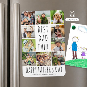 Vater-Tag-Bester-Vater-aller-Zeiten 10-Foto-Collag Magnet