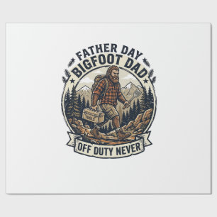 Vater Tag Bigfoot Dad Shirt Dad Modus In Der Wildn Geschenkpapier