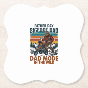 Vater Tag Bigfoot Papa Shirt Camping Legende Vater Untersetzer