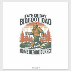 Vater Tag Bigfoot Papa Shirt Der Mann Der Mythos D Aufkleber