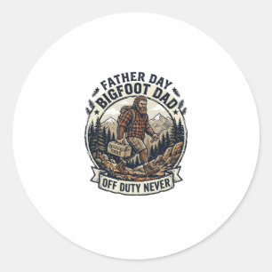 Vater Tag Bigfoot Papa Shirt Papa Modus In Der Wil Runder Aufkleber