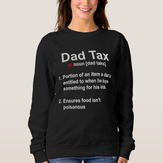 Väter Tag Definition Papa Vater Daddy Sweatshirt (Vorderseite)