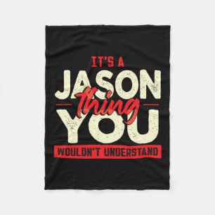 Väter Tag Geburtstag Name Jason Fleecedecke