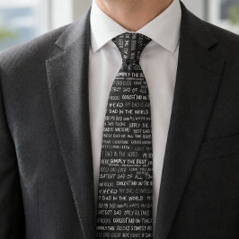 Vater-Tag Geschenk Schriftzug Typografie Muster Gr Krawatte