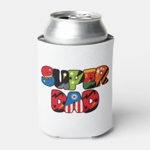 Väter Tag Geschenk Superdad Superhero Super Vater Dosenkühler