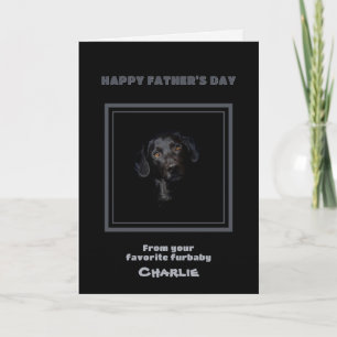 Vater-Tag-Karte mit Hunde-Foto für Papa Karte