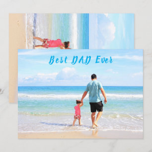 Vater-Tag-Karte mit Ihrem Vater-Foto und Text