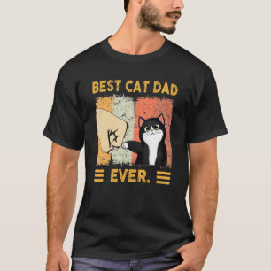 Vater-Tag Katze Daddy Vintager bester Cat Vater je T-Shirt