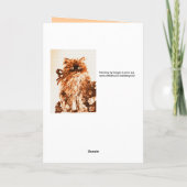 VATER-TAG KÜCHE MIT BROWN WEISSEN ROSEN KARTE (Rückseite)