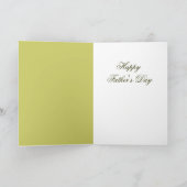 VATER TAG KÜCHE MIT GRÜNEN WEISSEN ROSEN KARTE (Innenseite)