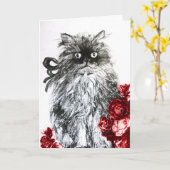 VATER TAG KÜCHE MIT ROTE ROSEN KARTE (Gelbe Blume)