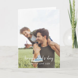 Vater-Tag Moderne Schrift Stylischer Vater-Foto Karte