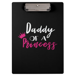 Vater-Tag Papa einer Prinzessin Klemmbrett