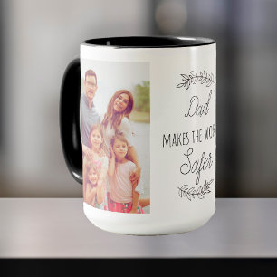 Vater-Tag Papa macht die Welt sicherer Kaffeetasse