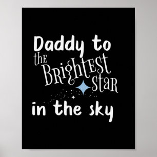 Vater-Tag Papa zum Brightesten Stern Poster