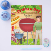 Vater-Tag-Picknick-Feier Werbeflyer Flyer (Einzeln)