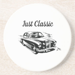 Vater-Tag-Typografie-Design Nur klassisches Auto Getränkeuntersetzer