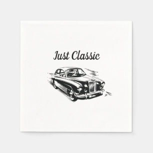 Vater-Tag Typografie Design Nur Klassisches Auto Serviette