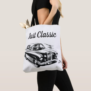 Vater-Tag-Typografie-Design Nur klassisches Auto Tasche