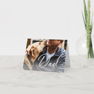 Vater-Tagesfoto-Karte für Hunde Karte
