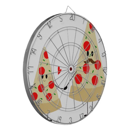Väter-Tagespizza Dartscheibe (Vorderseite Links)