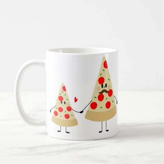 Väter-Tagespizza Kaffeetasse (Links)