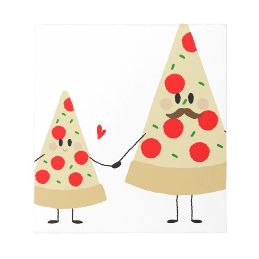 Väter-Tagespizza Notizblock (Vorderseite)