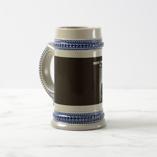 VATER-TAGGASMASK BIER STEIN BIERGLAS (Vorderseite Links)