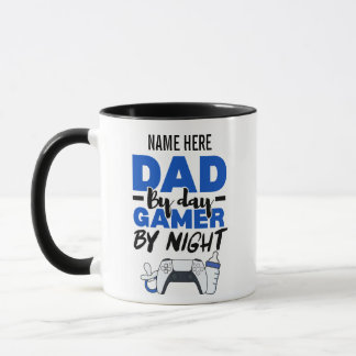 Vater tagsüber, Gamer nachts Vatertag Tasse