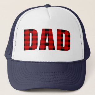 Vater Tartan Muster-Weihnachtsgeschenk Trucker Hat Truckerkappe