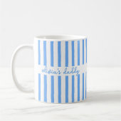 Vater Tasse Benutzerdefiniert Gestreift Kinder Nam (Links)
