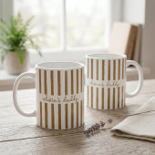 Vater Tasse Benutzerdefiniert Gestreift Kinder Nam