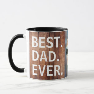Vater-Tasse mit Foto - Best Dad Ever zum Vatertag Tasse