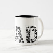 Vater-Tasse Zweifarbige Tasse (VorderseiteRechts)