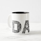 Vater-Tasse Zweifarbige Tasse (Vorderseite Links)