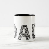 Vater-Tasse Zweifarbige Tasse (Mittel)