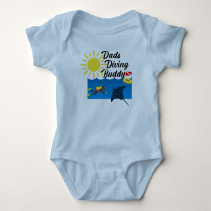 Vater tauchen Buddy Design - Baby Jersey Bodysuit Strampler