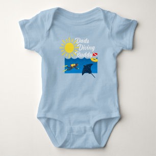 Vater tauchen Buddy Design - Baby Jersey Bodysuit Strampler