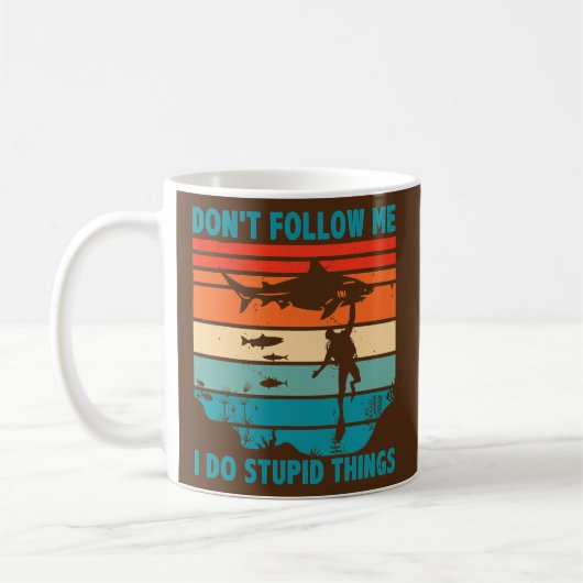 Vater Tauchen Scuba Diver Unterwasser Schnorcheln Kaffeetasse (Links)