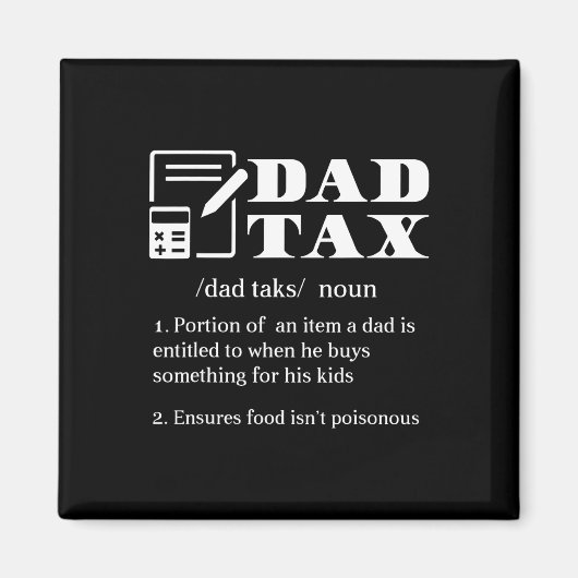 Vater Tax Definition Apparel Magnet (Vorne)