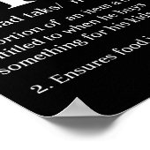 Vater Tax Definition Apparel Poster (Ecke)