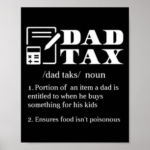 Vater Tax Definition Apparel Poster