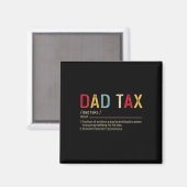Vater Tax Definition Funny Vatertag Magnet (Vorderseite/Rückseite)
