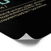 Vater Tax Definition Funny Vatertag Poster (Ecke)