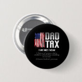 Vater Tax Definition Funny Vathday Button (Vorne & Hinten)