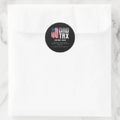 Vater Tax Definition Funny Vathday Runder Aufkleber (Tasche)