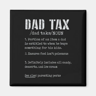 Vater Tax Definition Herren Funny Vatertag 4 Magnet