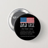 Vater Tax Definition Herren Funny Vatertag 5 Button (Vorne & Hinten)