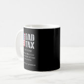 Vater Tax Definition Herren Funny Vatertag 6 Kaffeetasse (Vorderseite Links)